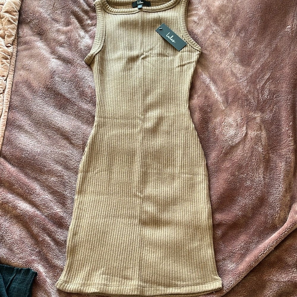 Lulus Brown Knit Dress